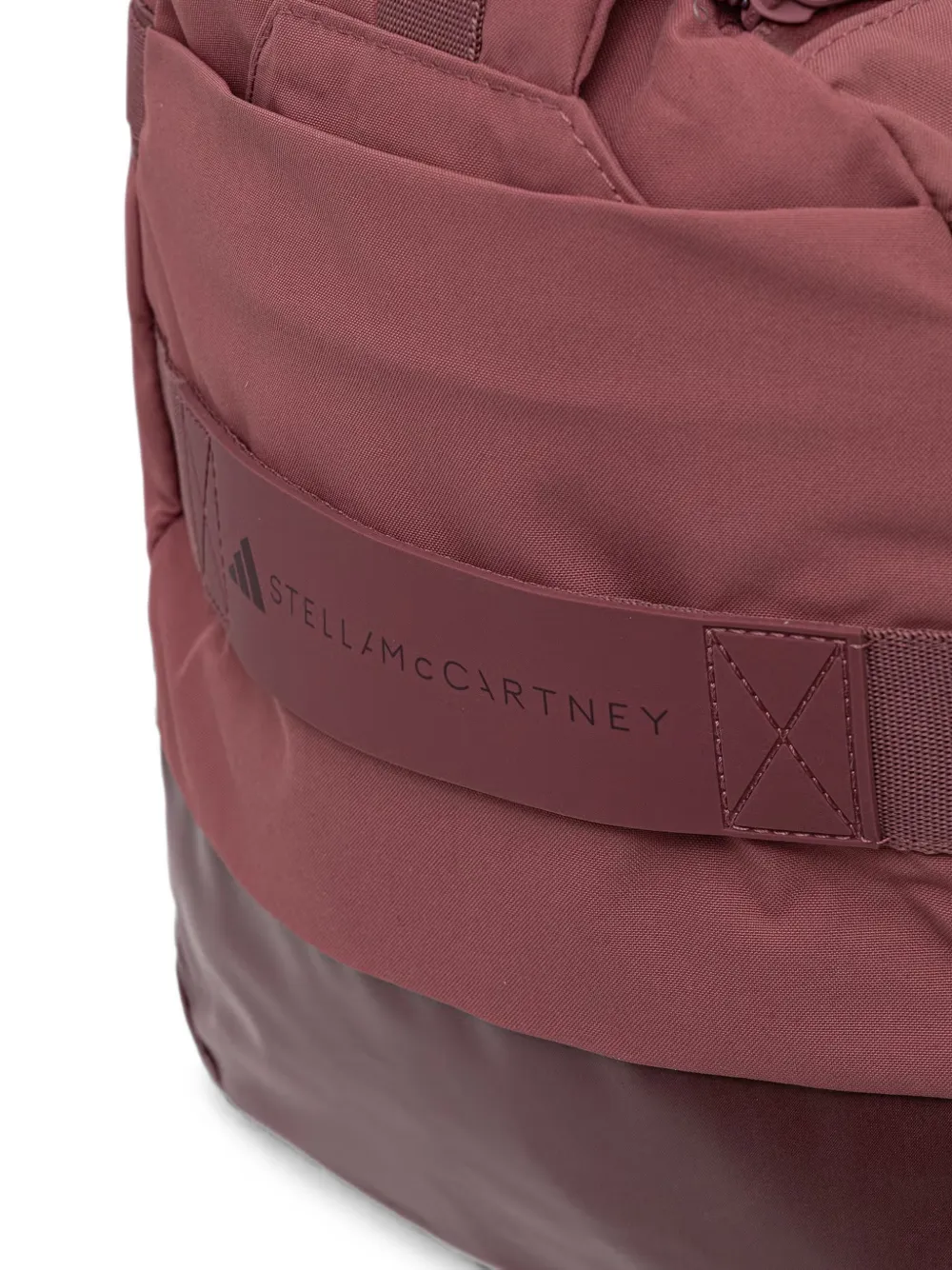 adidas by Stella McCartney Reistas met logoprint en vlakken Rood