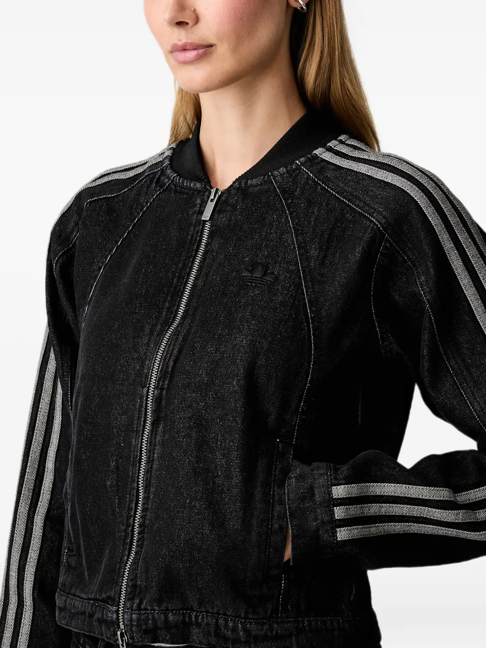 adidas SST 2.0 denim tracktop Zwart