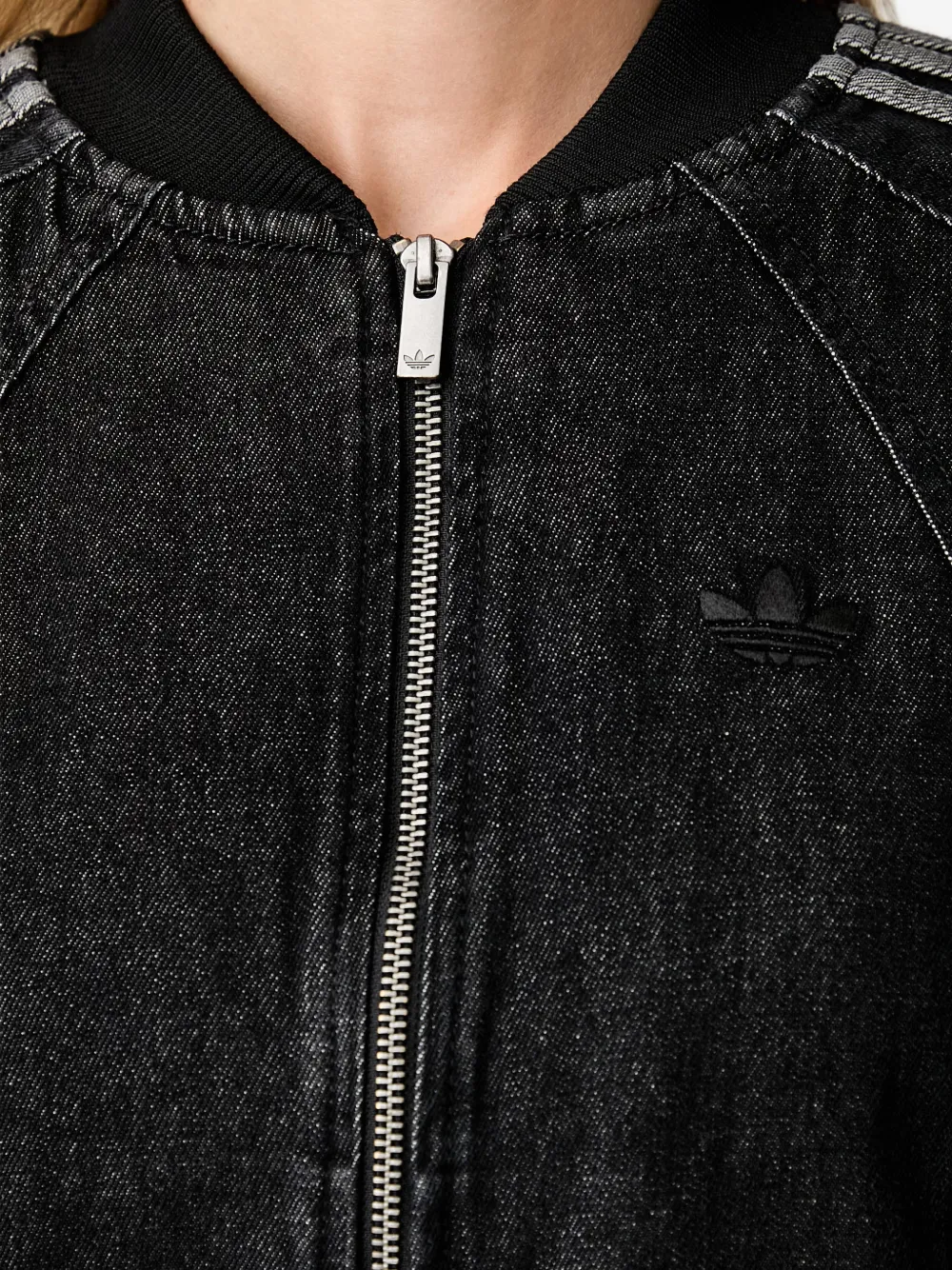adidas SST 2.0 denim tracktop Zwart