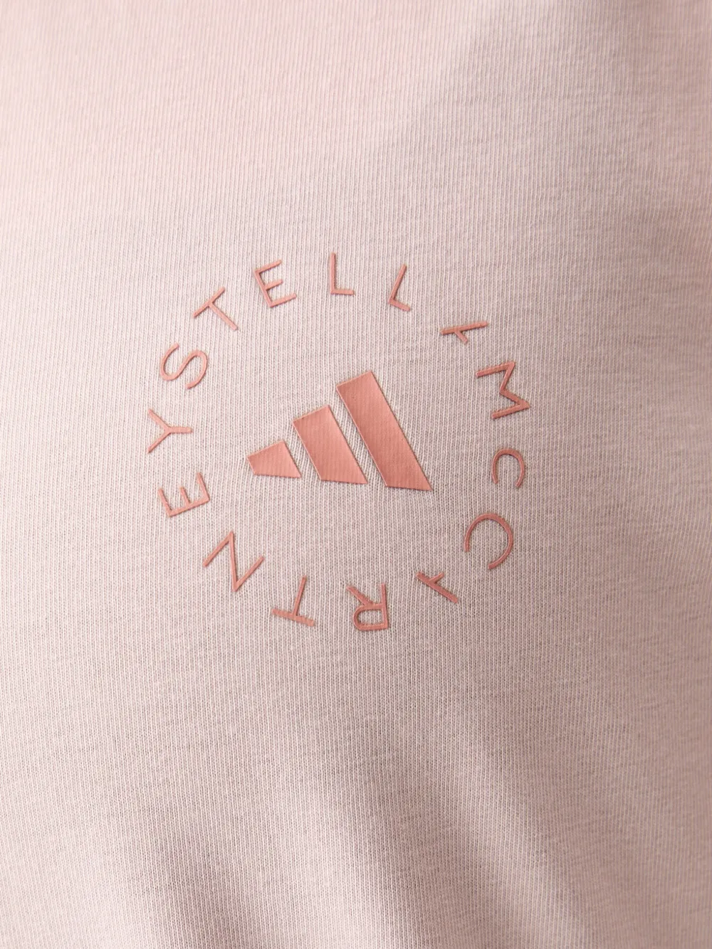 adidas by Stella McCartney T-shirt met logoprint Roze