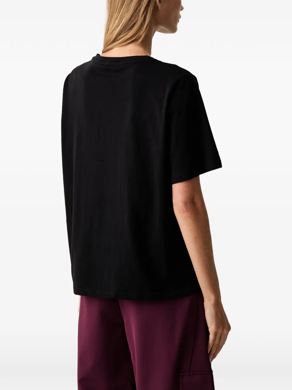 LIU JO T-shirt met bloemenprint Zwart