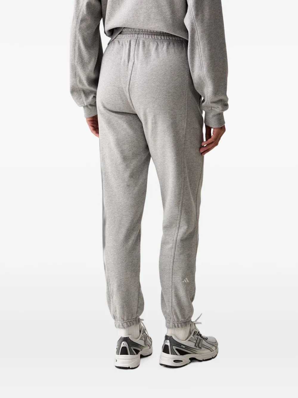 adidas by Stella McCartney Trainingsbroek met trekkoord en elastische manchetten Grijs