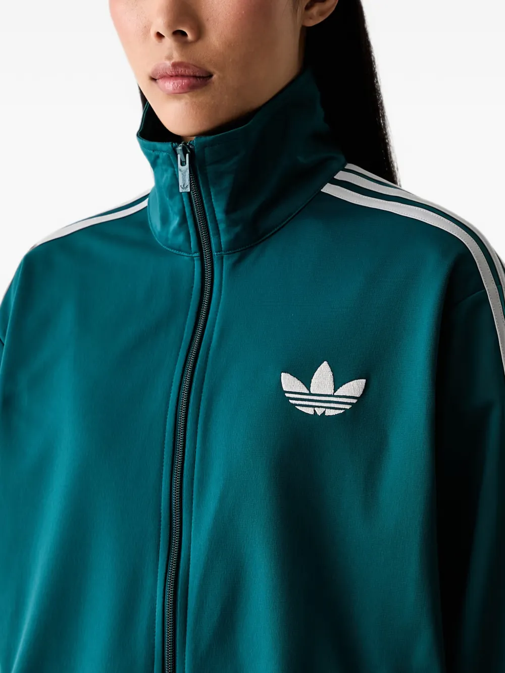 adidas Firebird track top loose Groen