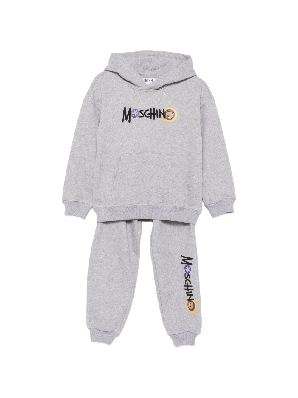 Moschino Kids logo-print tracksuits - Grigio