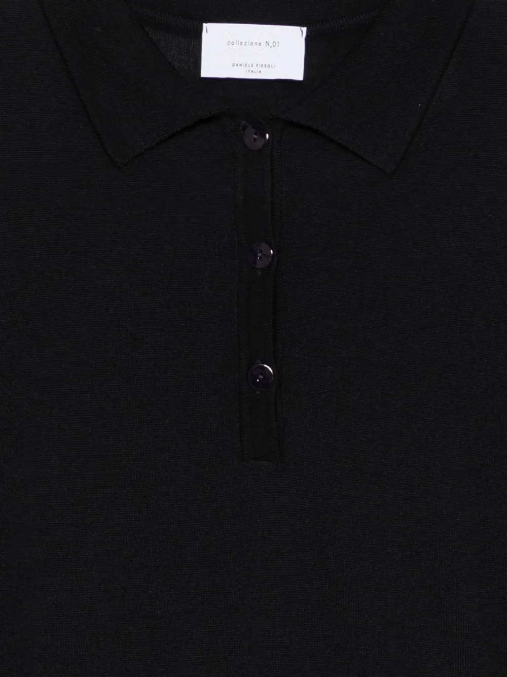 Daniele Fiesoli Poloshirt met lange mouwen en knopen Blauw