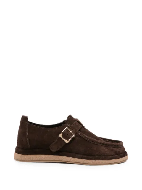 SERGIO MORETTI FIRENZE buckle-fastening suede loafers