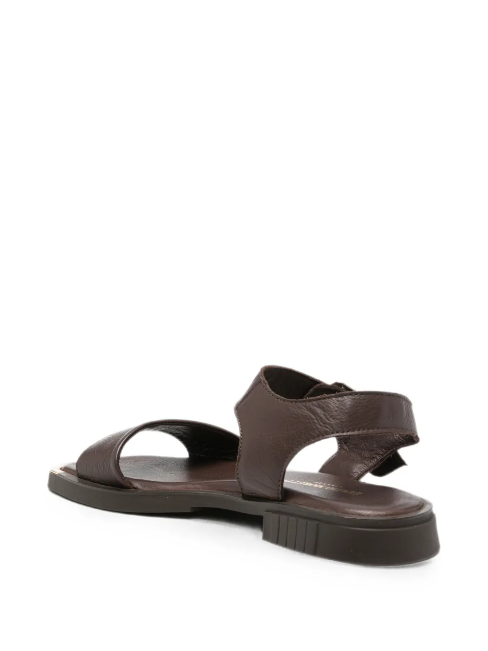 SERGIO MORETTI FIRENZE buckle-fastening leather sandals Bruin