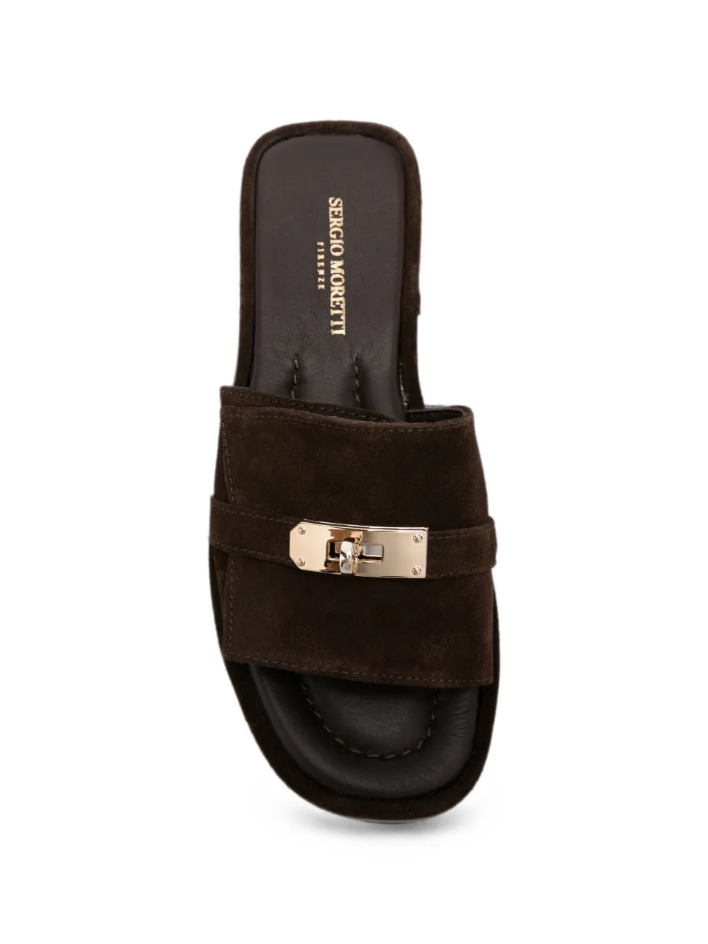 SERGIO MORETTI FIRENZE suede sandals Bruin