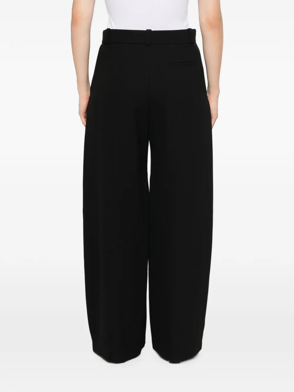 Giorgio Armani Palazzo broek met pailletten Zwart