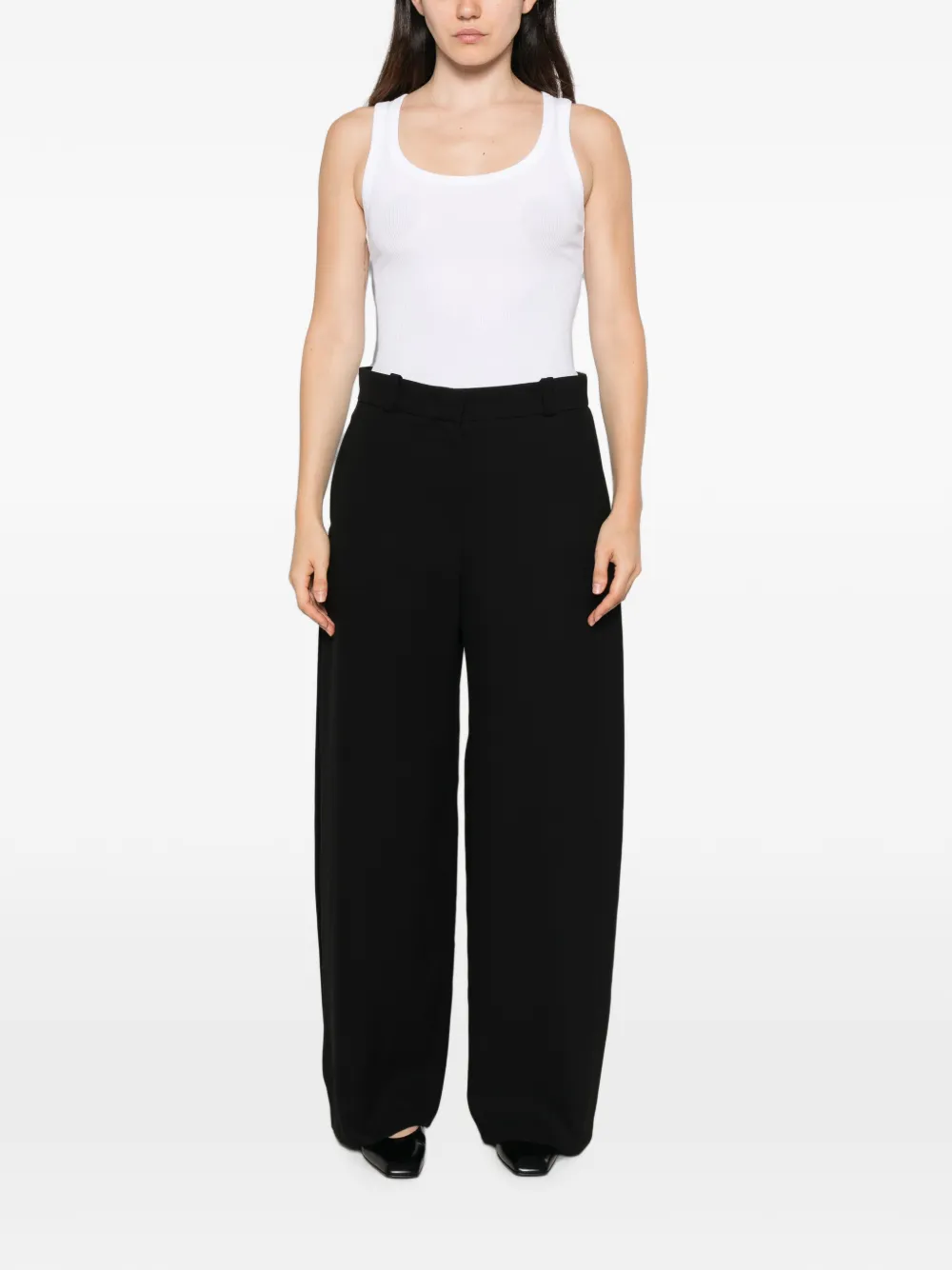 Giorgio Armani Palazzo broek met pailletten Zwart