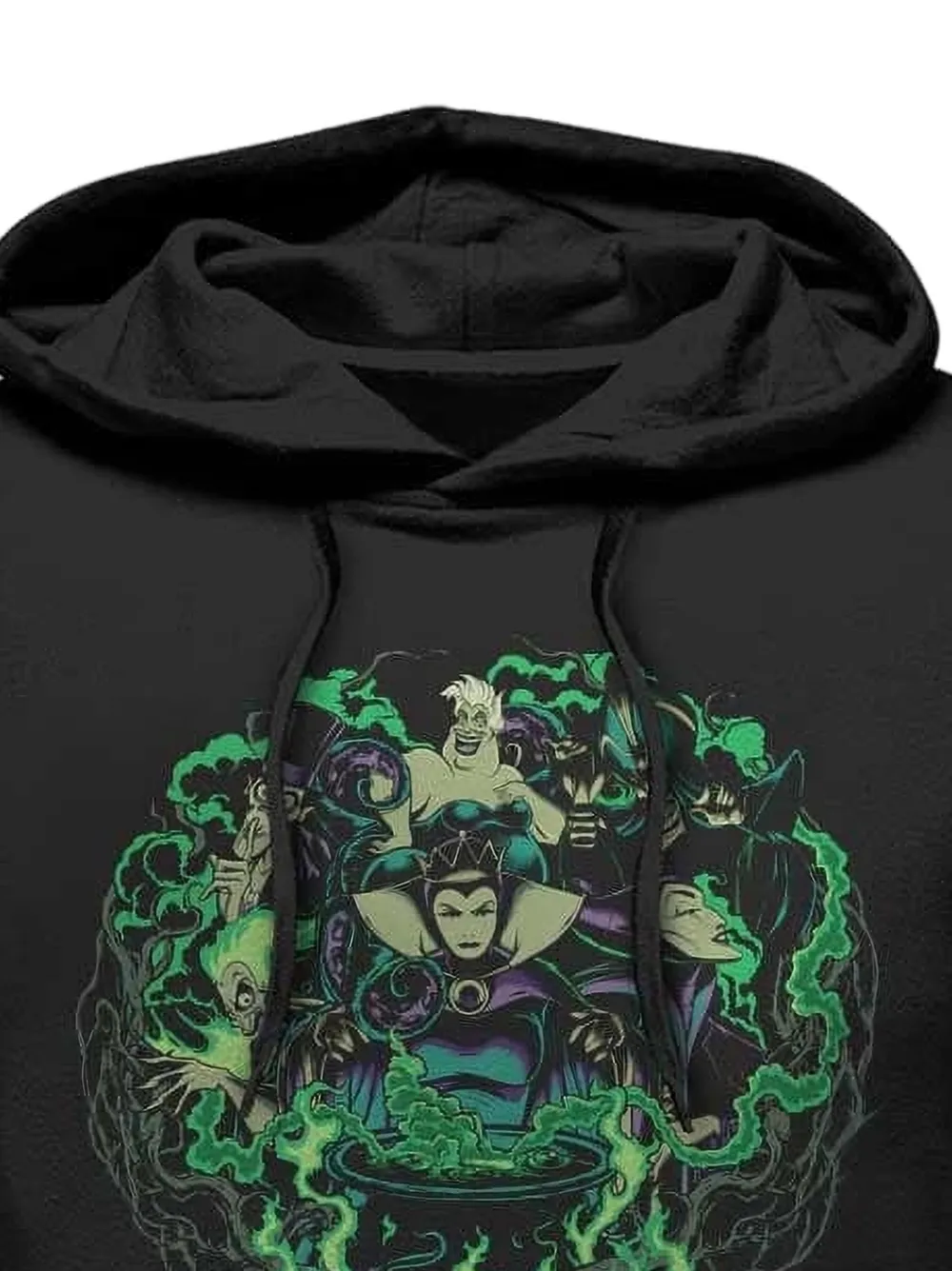 LESSONS MERCH x Disney Villains hoodie met trekkoord en grafische print Zwart