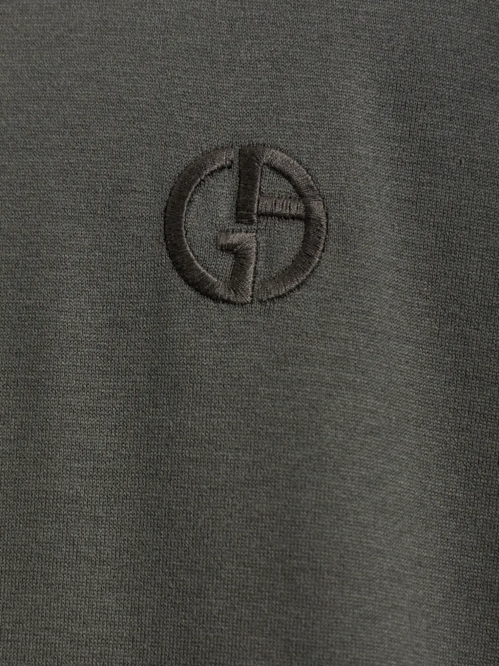 Giorgio Armani T-shirt met geborduurd logo Grijs
