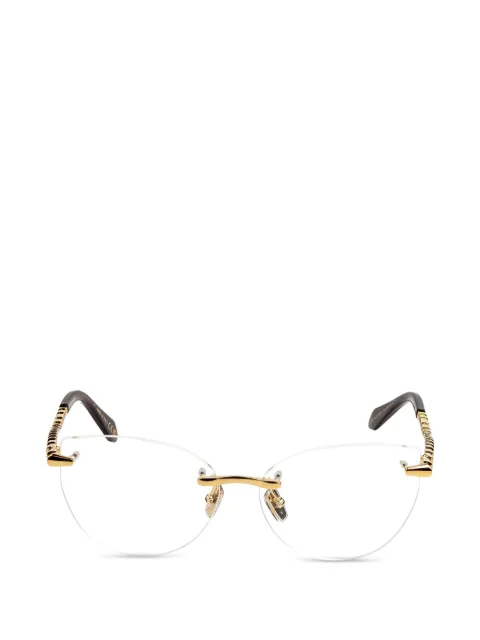 Bvlgari Serpenti Viper rimless glasses