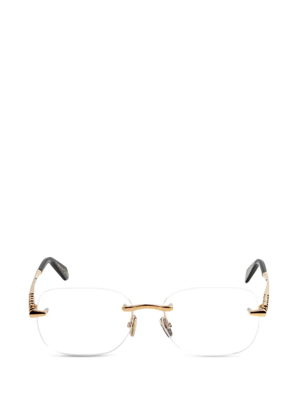 Bvlgari Serpenti Rimless Glasses in Gold
