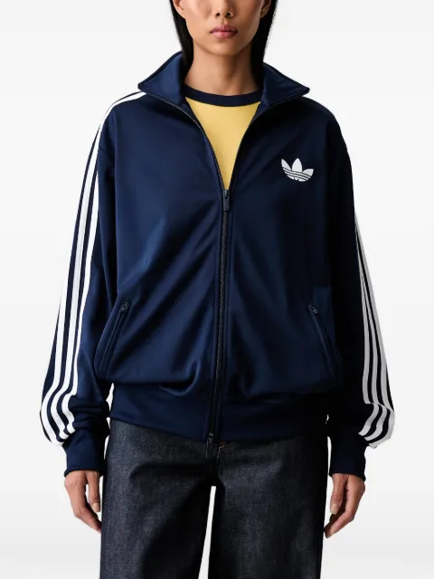 adidas Firebird logo-embroidered striped sweater 