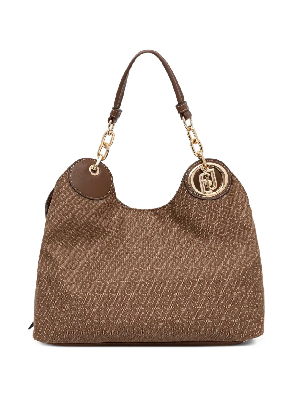 LIU JO medium jacquard satchel bag - Toni neutri