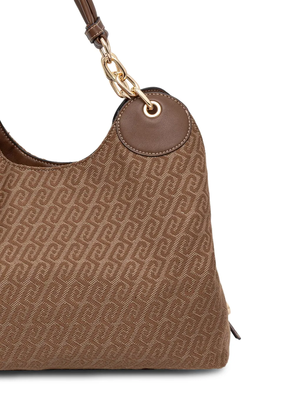 LIU JO Medium tas met jacquard Beige
