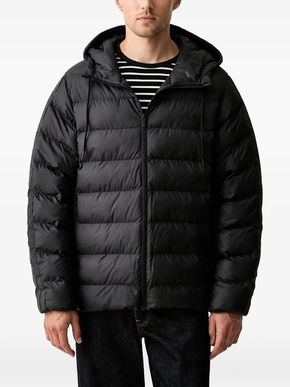 adidas logo-print padded jacket | Black | Image 1