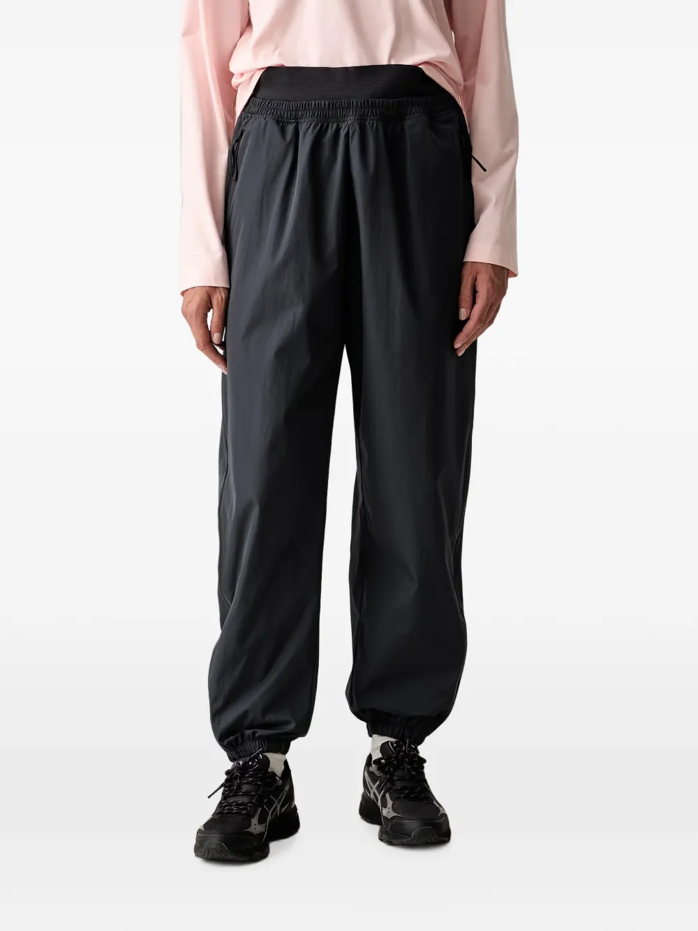 adidas by Stella McCartney logo-print elasticated-cuff track pants - Nero