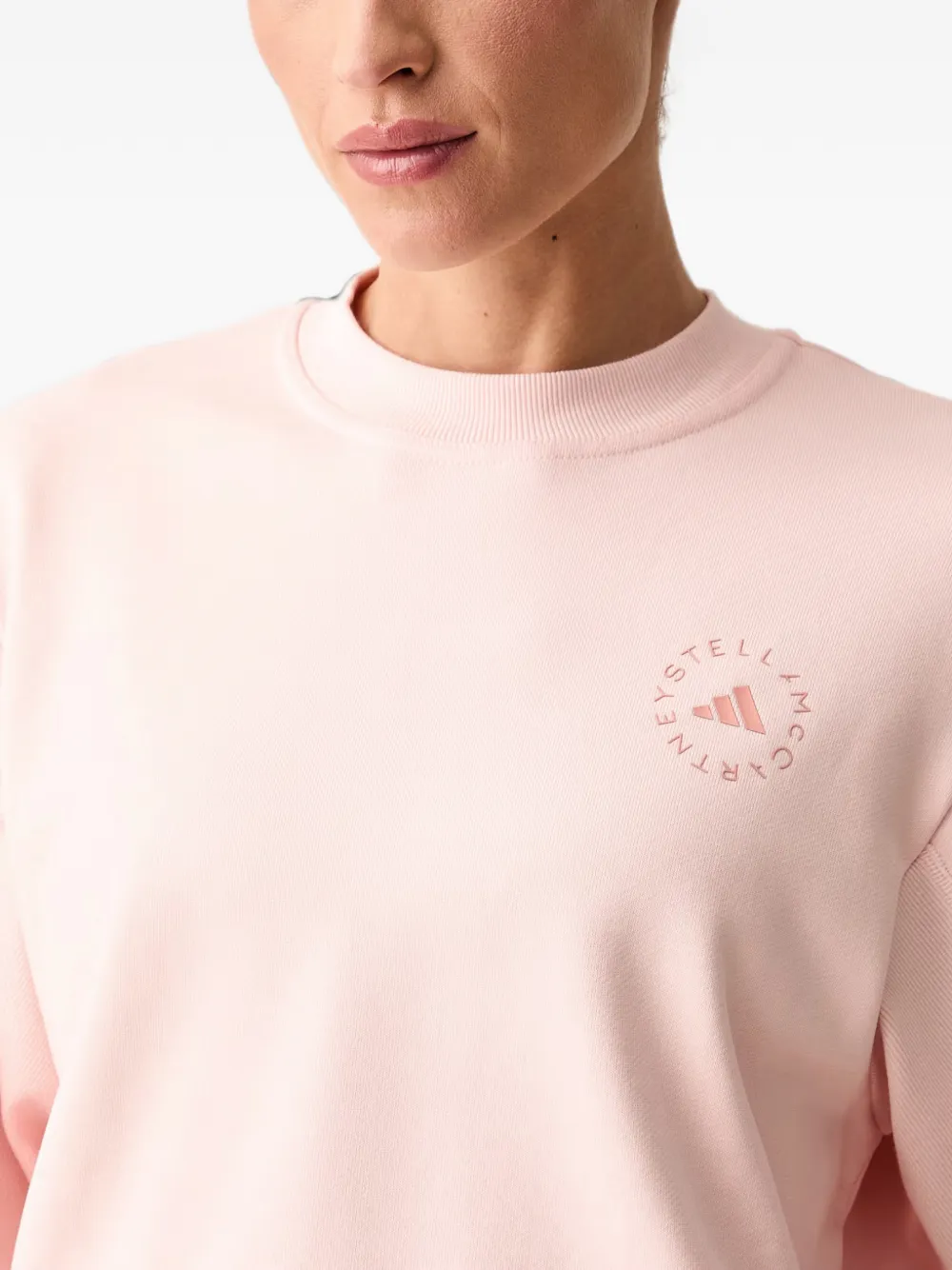 adidas by Stella McCartney Trui met logoprint Roze
