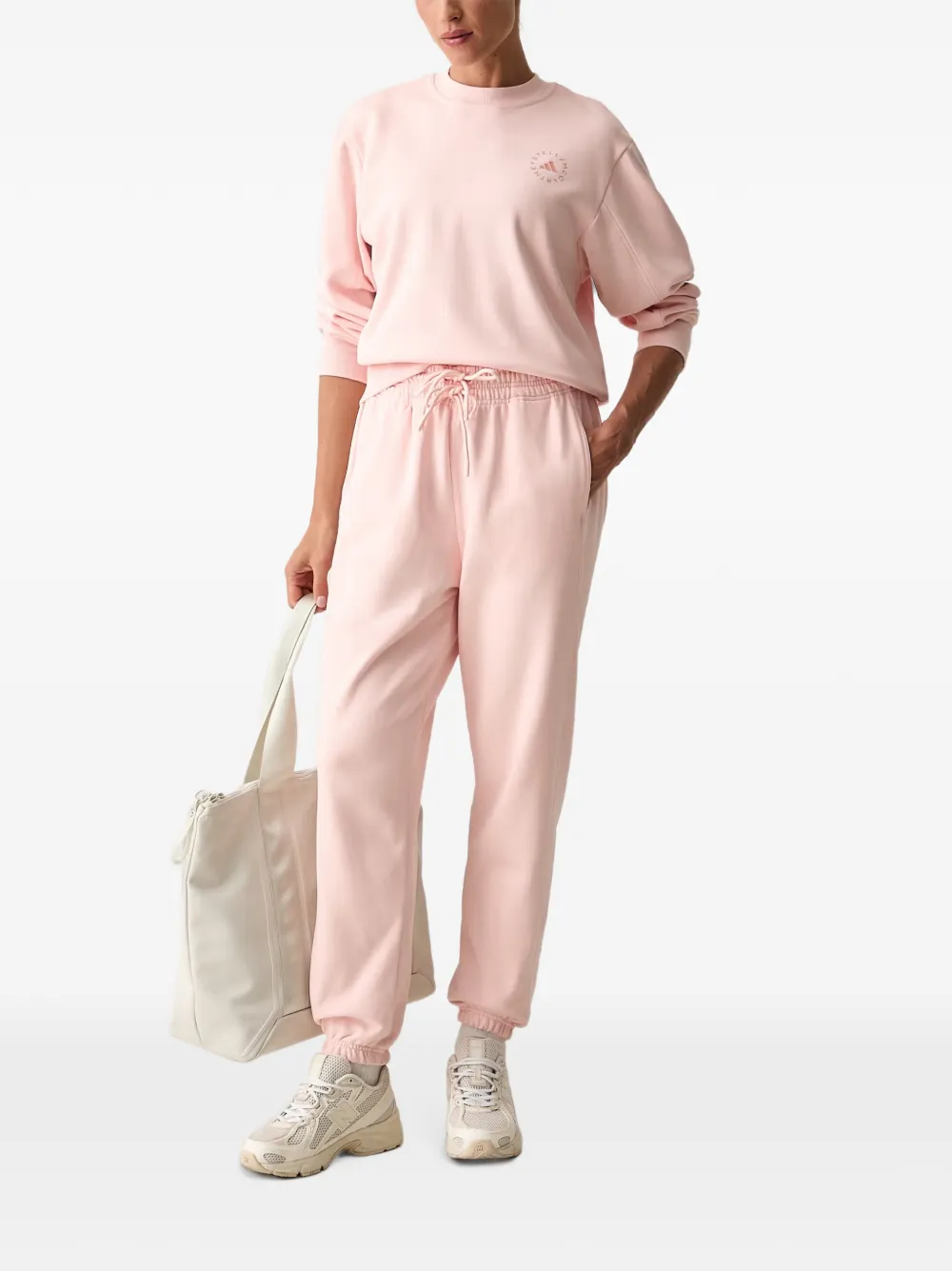 adidas by Stella McCartney Trui met logoprint Roze