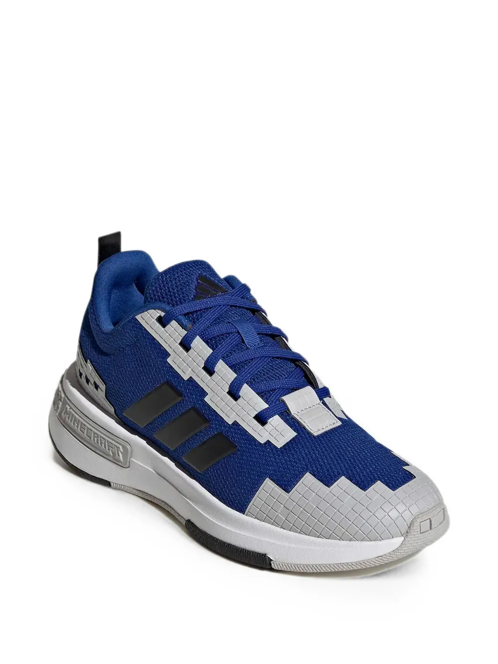 Adidas Kids Minecraft-print Pro lace-up sneakers Blauw