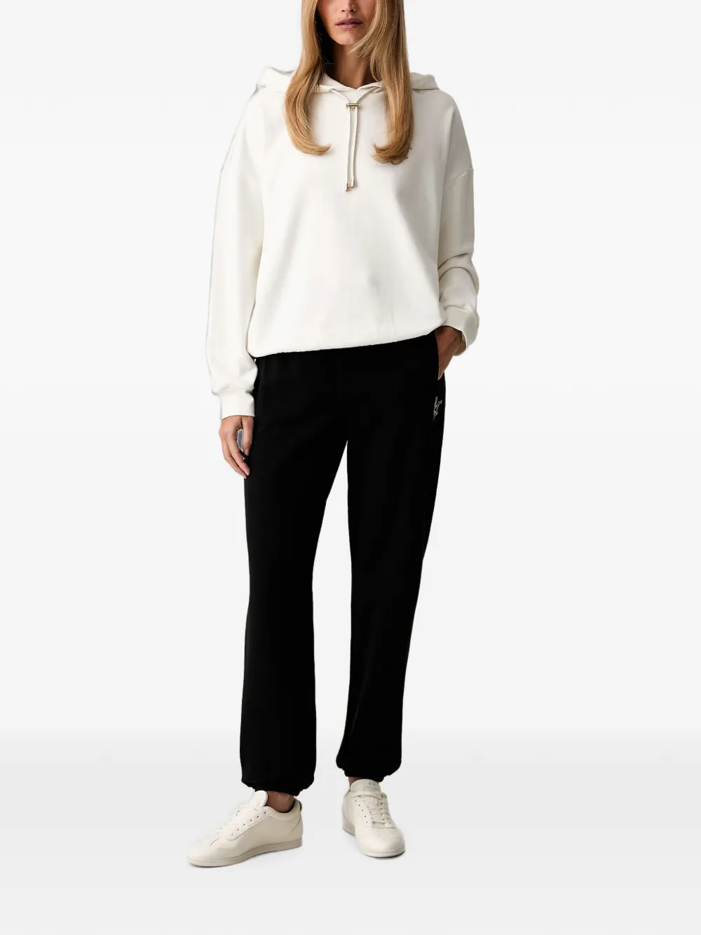 LIU JO Hoodie met geborduurd logo Wit
