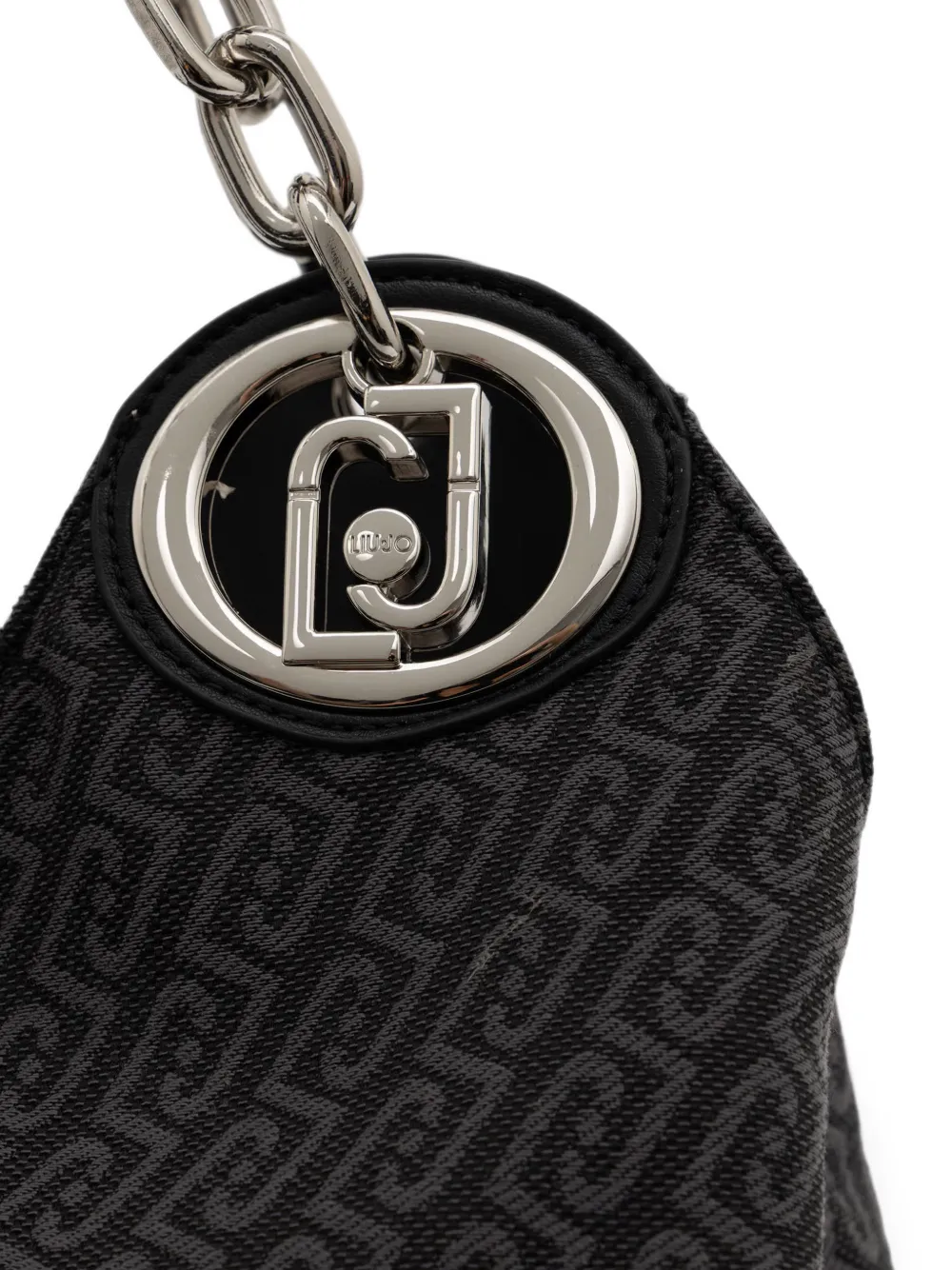 LIU JO Shopper met monogram Zwart