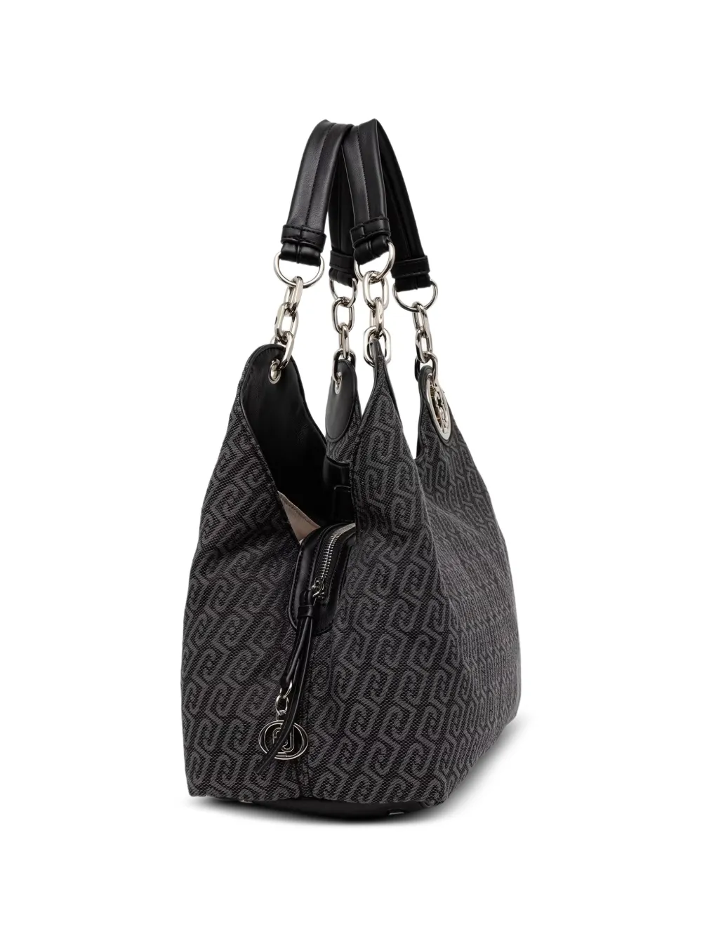 LIU JO Shopper met monogram Zwart