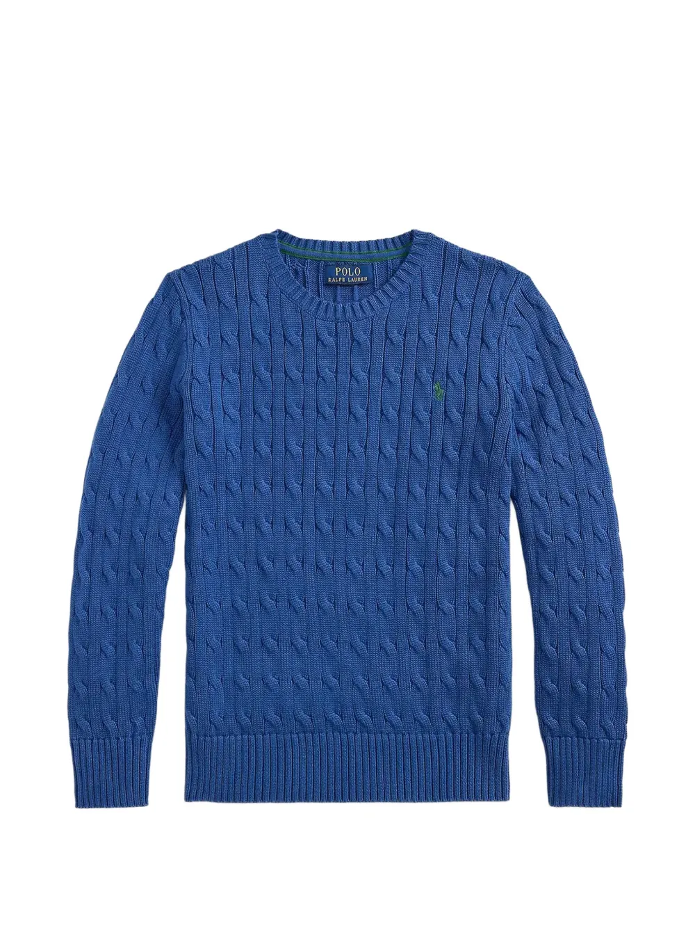 POLO RALPH LAUREN KIDS Pullover mit Zopfmuster - Blau