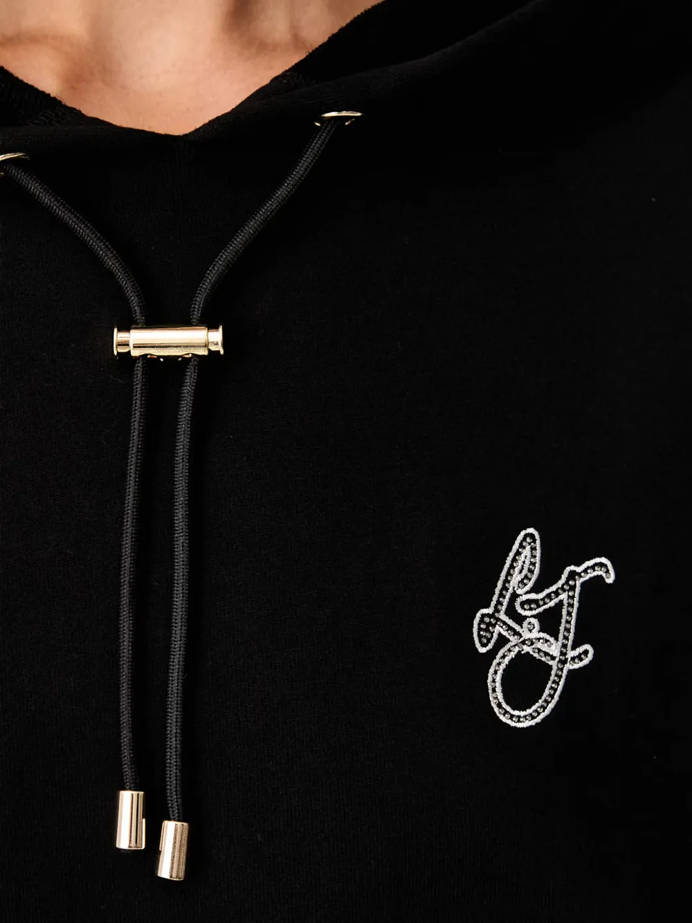 LIU JO Sweater met capuchon Zwart