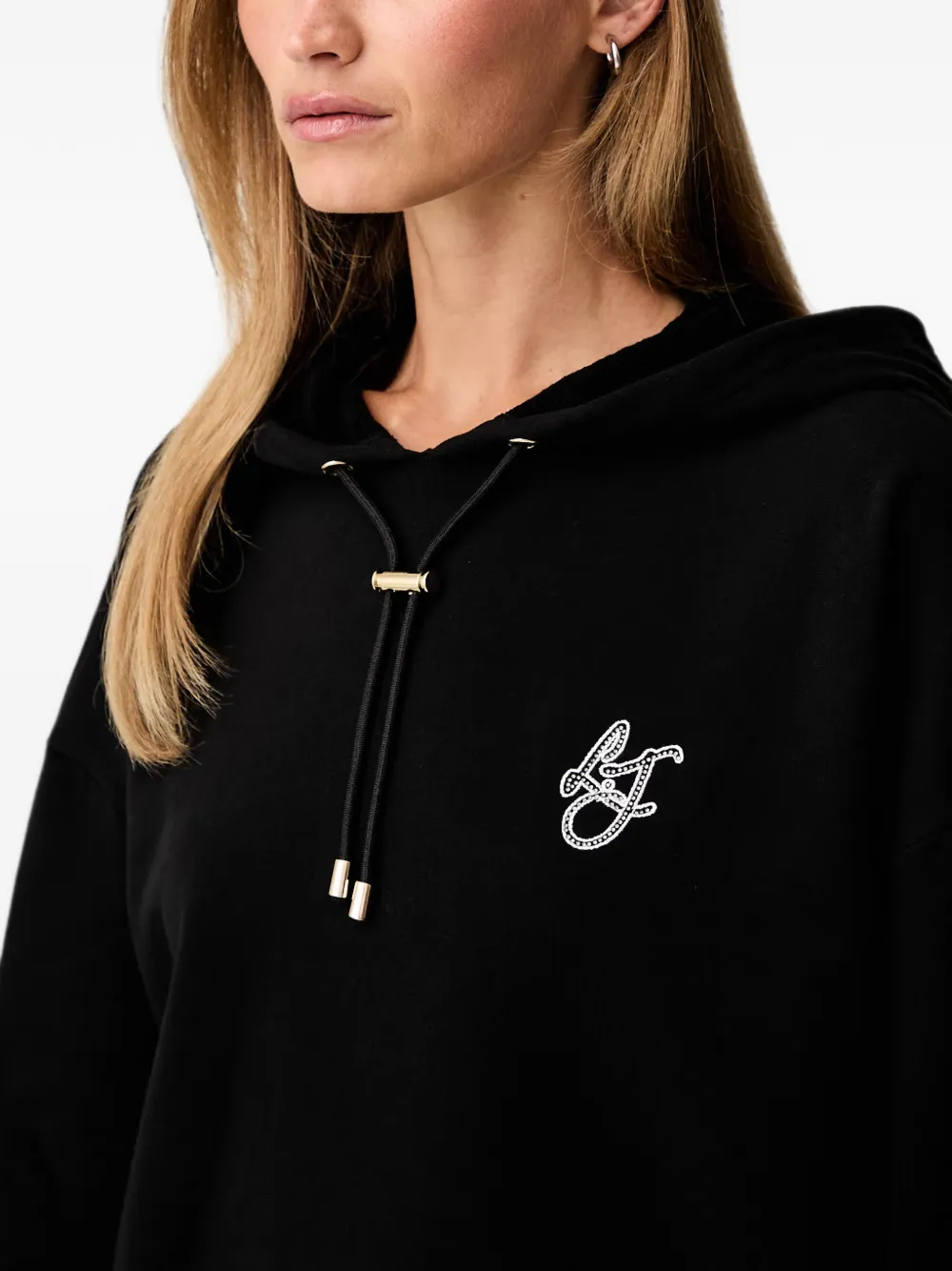 LIU JO Sweater met capuchon Zwart