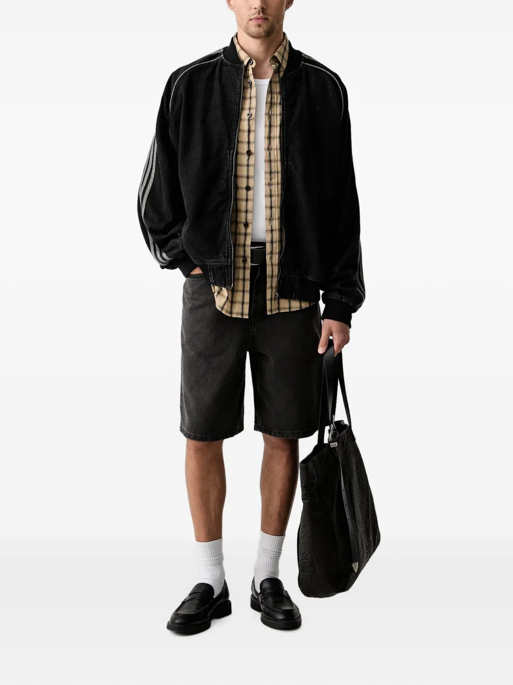 adidas SST Adicolor denim tracktop Zwart