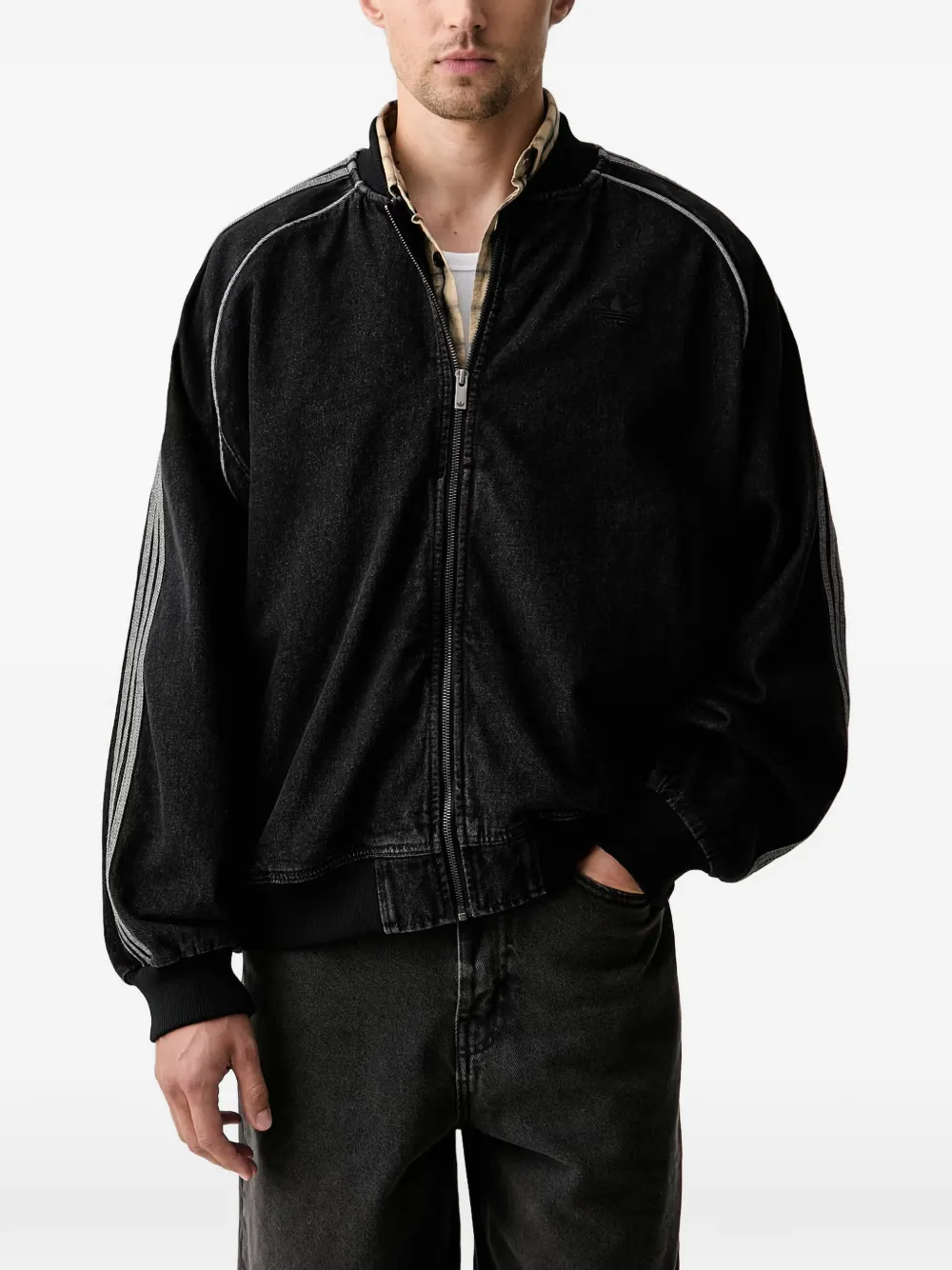 adidas SST Adicolor denim tracktop Zwart