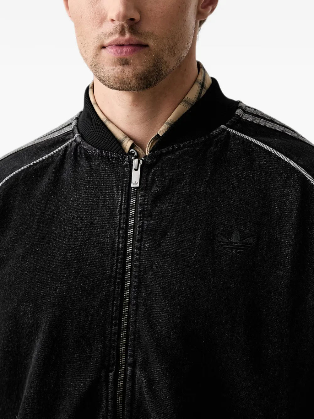 adidas SST Adicolor denim tracktop Zwart
