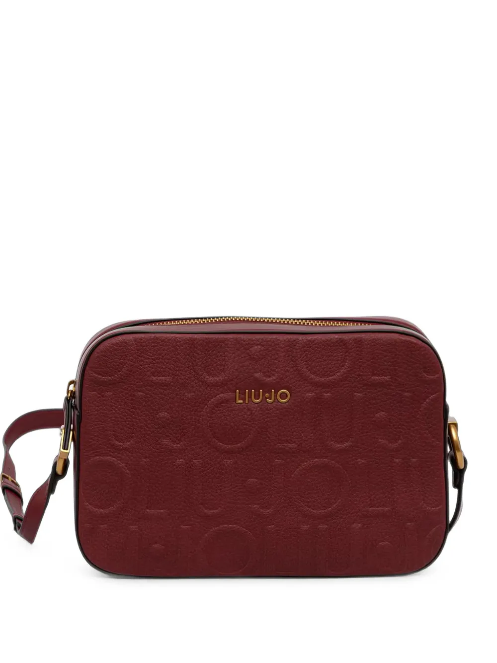 LIU JO logo-embossed shoulder bag - Rosso