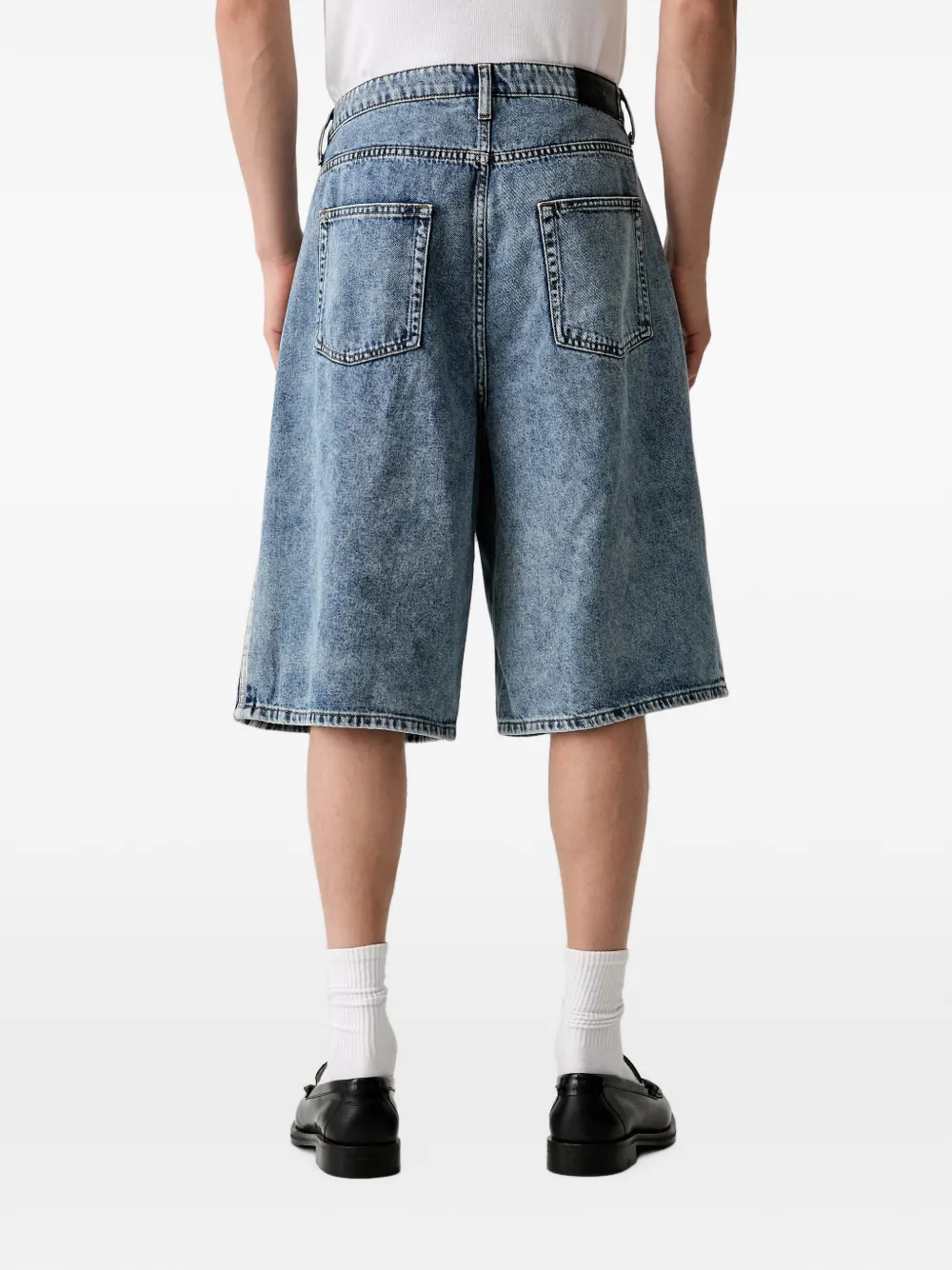 adidas Firedbird Adicolor denim jorts Blauw