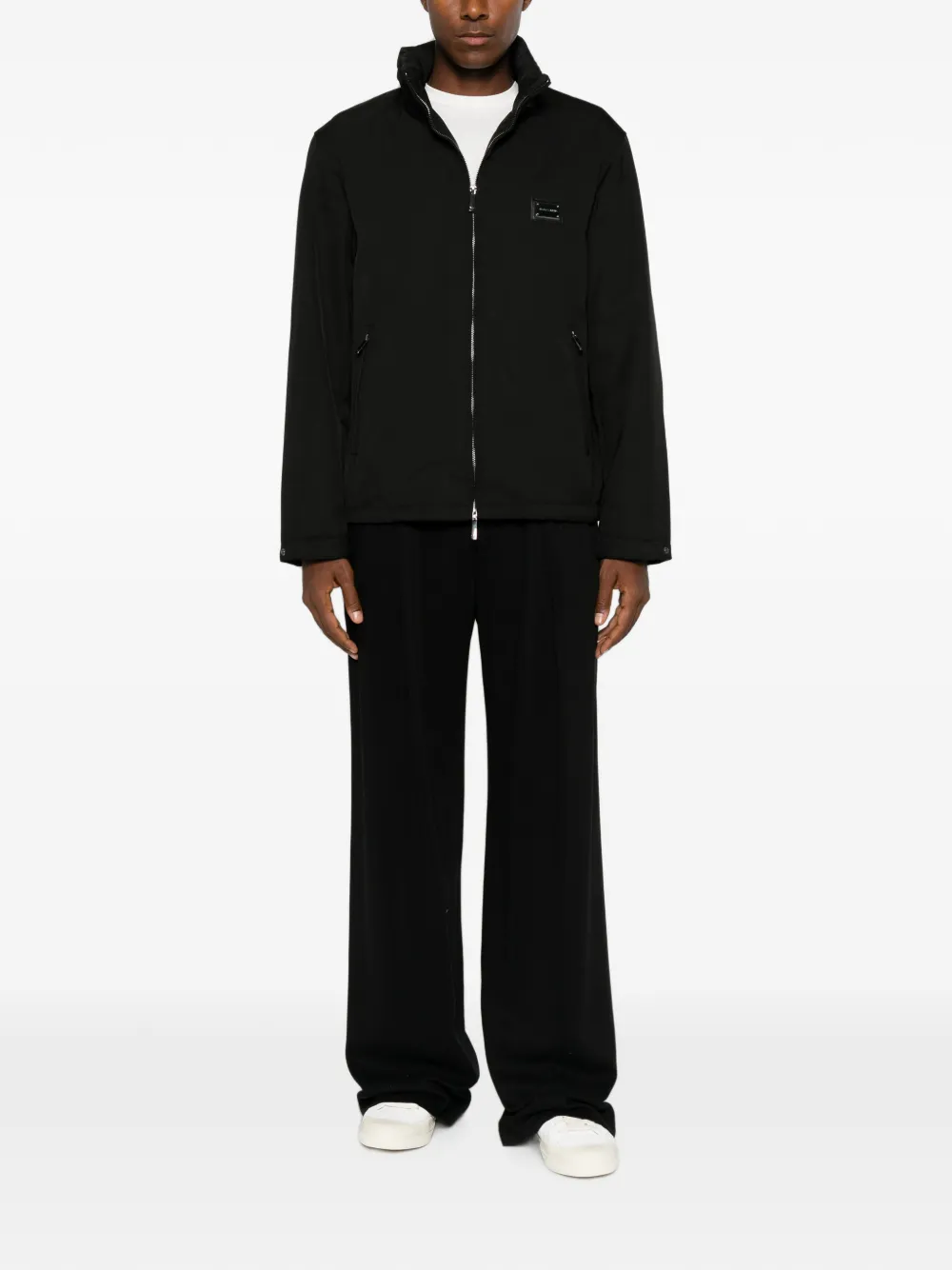 Emporio Armani Jack met logoplakkaat Zwart