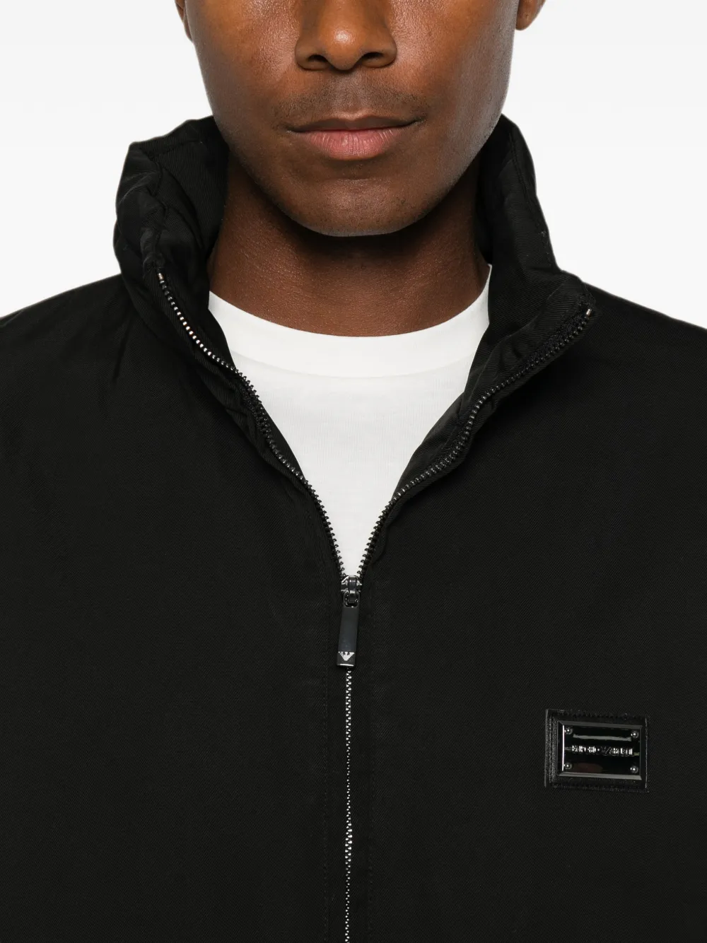 Emporio Armani Jack met logoplakkaat Zwart