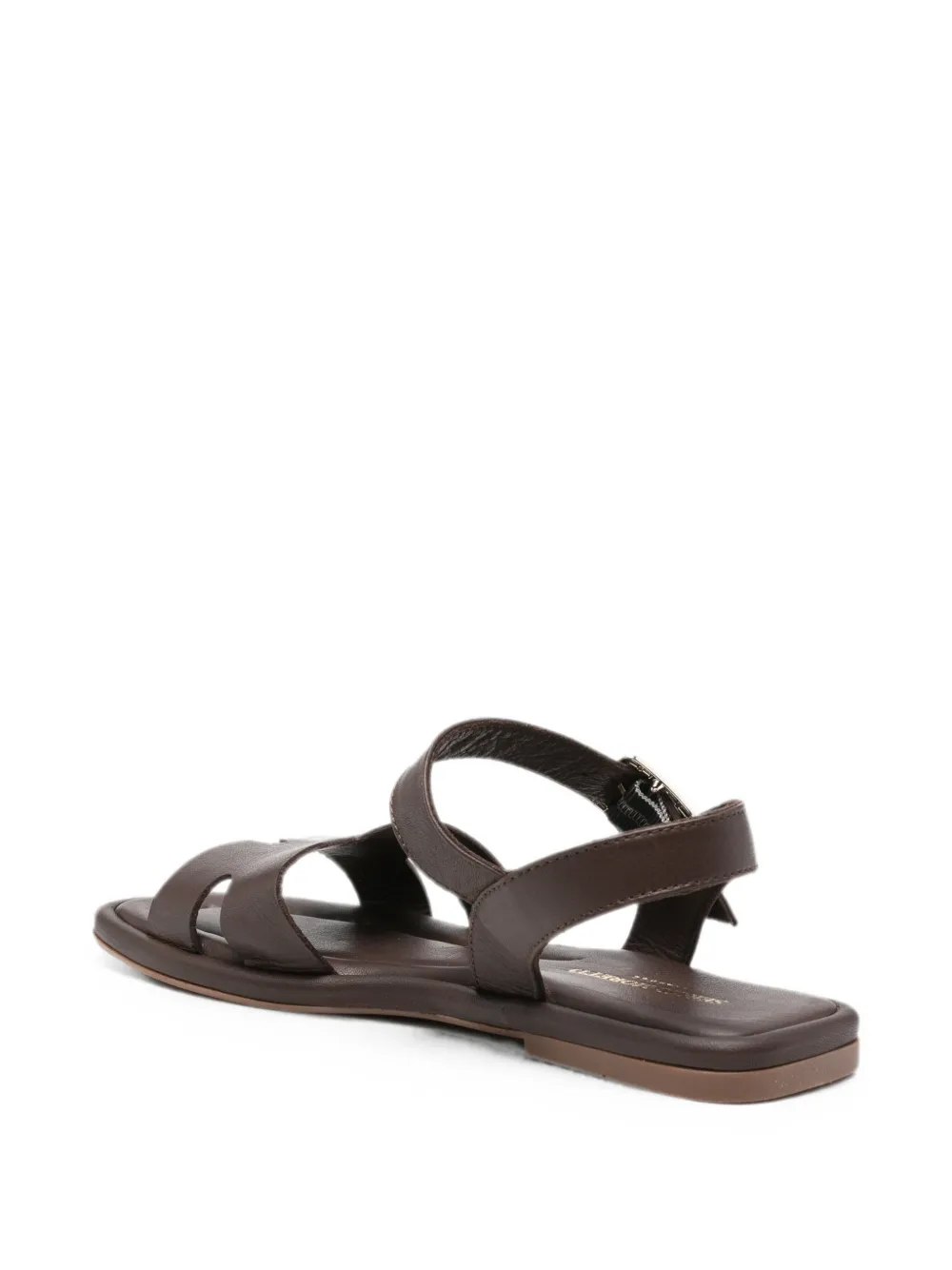SERGIO MORETTI FIRENZE buckle-fastening leather sandals Bruin