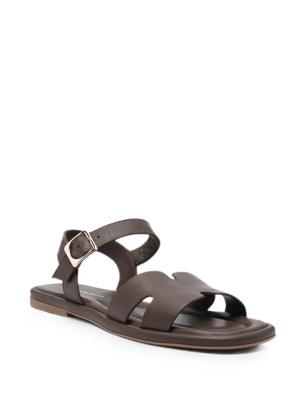 SERGIO MORETTI FIRENZE buckle-fastening leather sandals Bruin