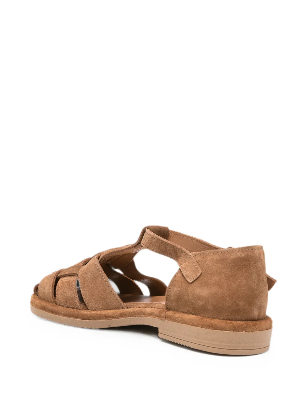 SERGIO MORETTI FIRENZE buckle-fastening cage sandals Bruin