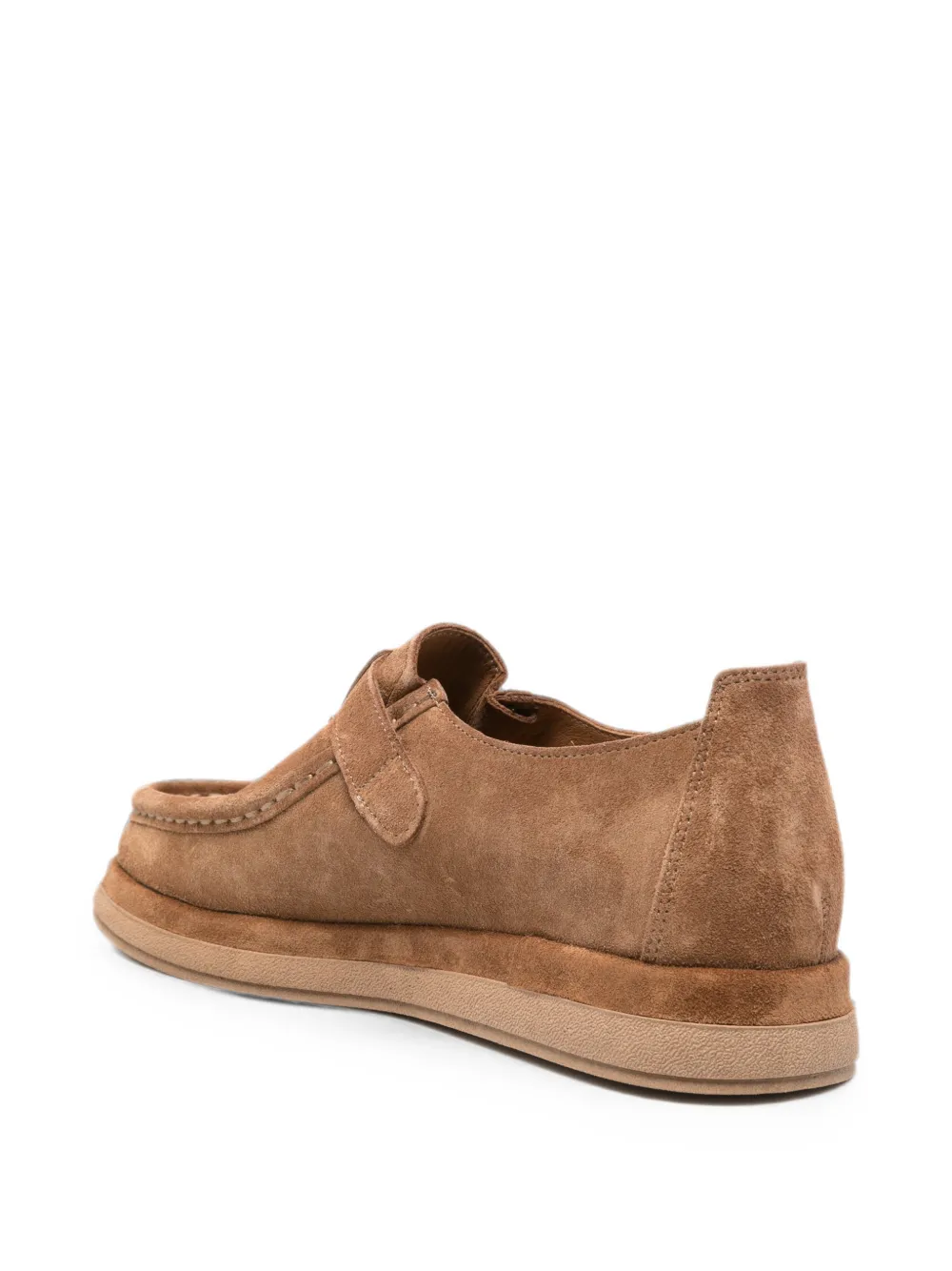 SERGIO MORETTI FIRENZE buckle-fastening suede loafers Bruin