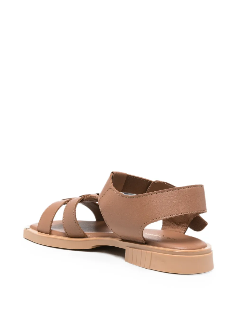 SERGIO MORETTI FIRENZE buckle-fastening leather sandals Bruin