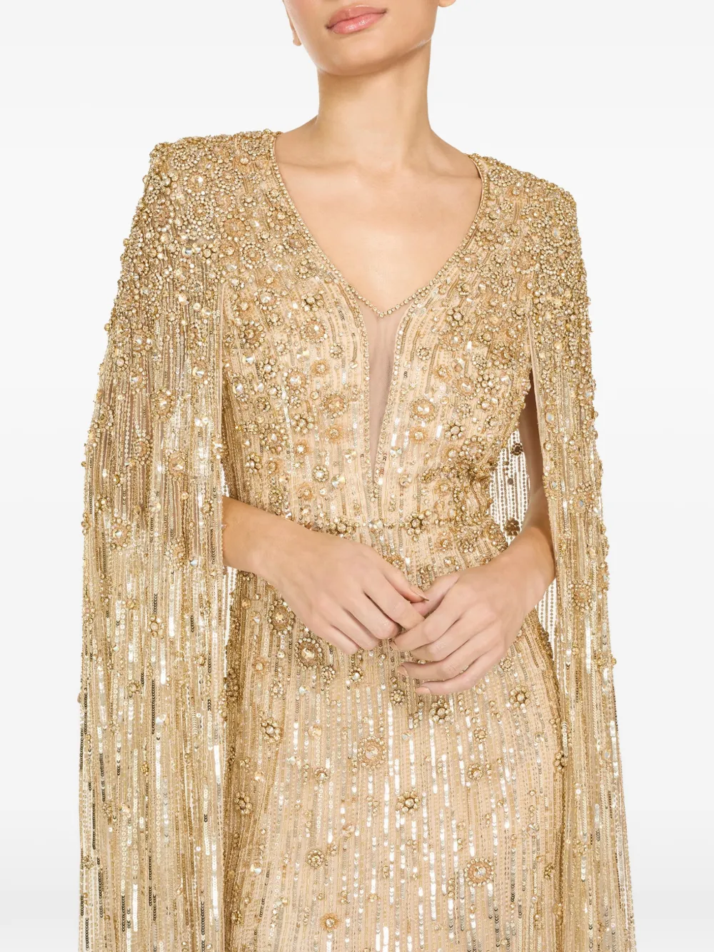 Jenny Packham Sweet Silva avondjurk Goud