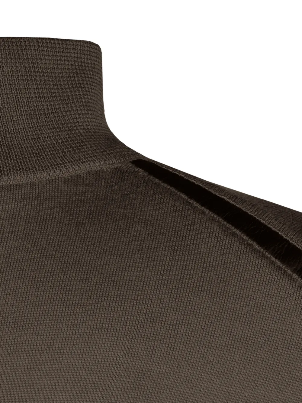 Tod's Half-zip Jumper in Cashmere and Silk in Brown, view 3
