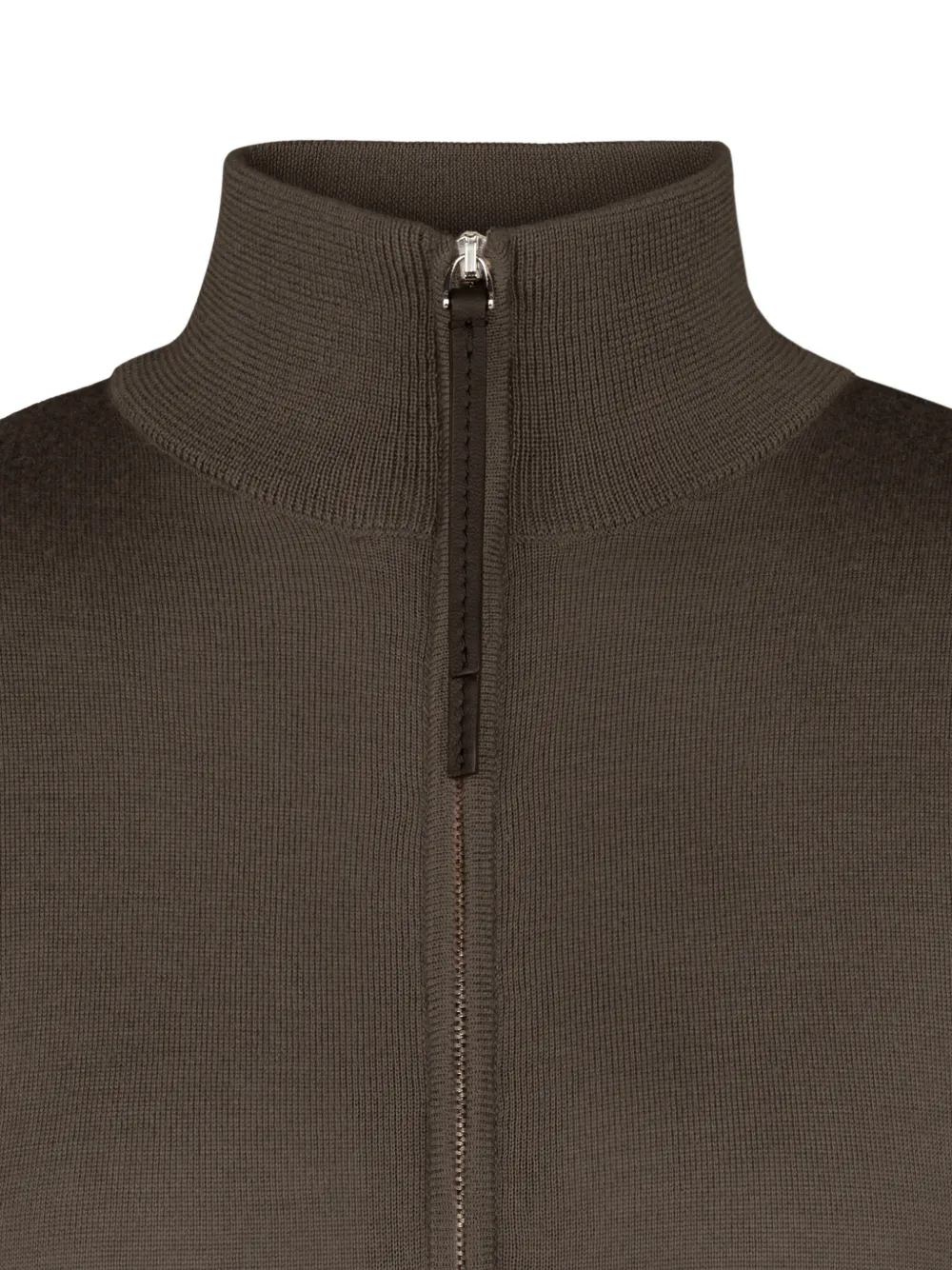 Tod's Half-zip Jumper in Cashmere and Silk in Brown, view 2