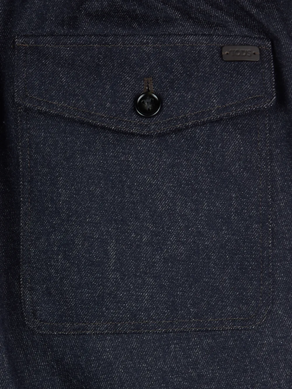 Tod's Wollen denim broek met trekkoord Blauw