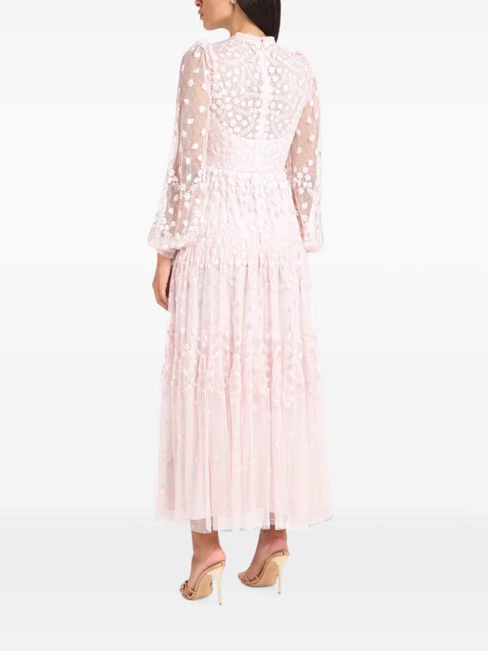 Needle & Thread Clover sequin-embellished maxi dress Roze