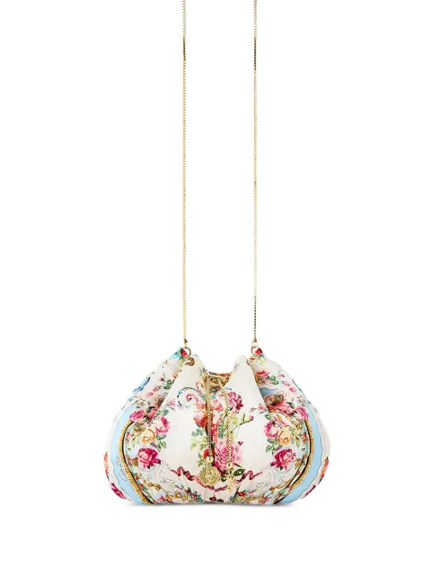 Camilla floral-print drawstring clutch bag